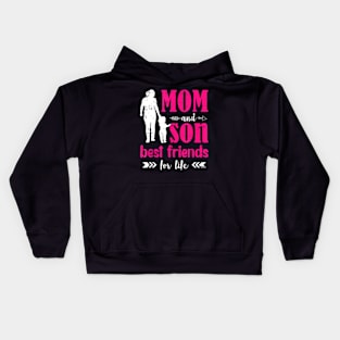 Mom And Son Mothers Day Best Friend Mom Momma Kids Hoodie